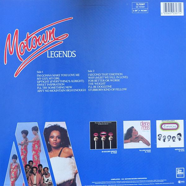 The Supremes & The Temptations : Motown Legends (LP, Comp)