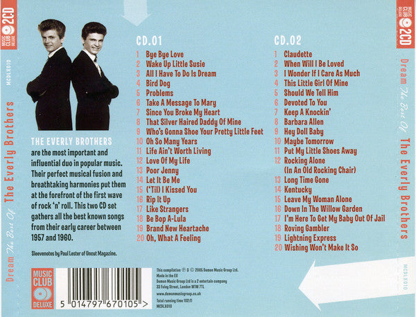 Everly Brothers : Dream... (The Best Of The Everly Brothers) (2xCD, Comp)