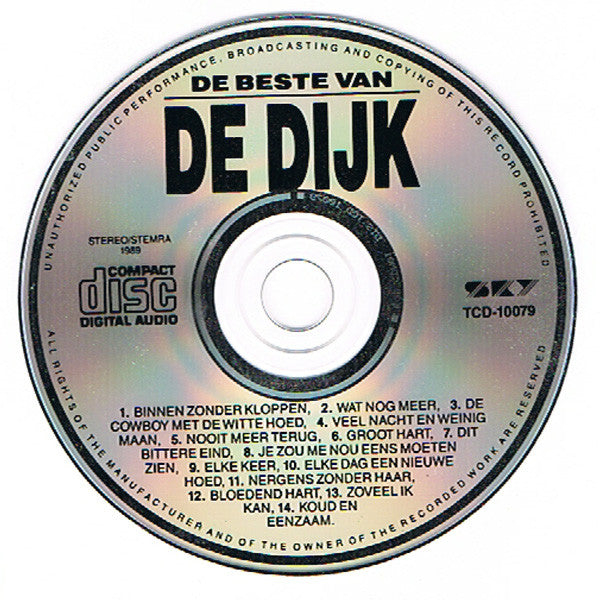 De Dijk : De Beste Van De Dijk (CD, Album)