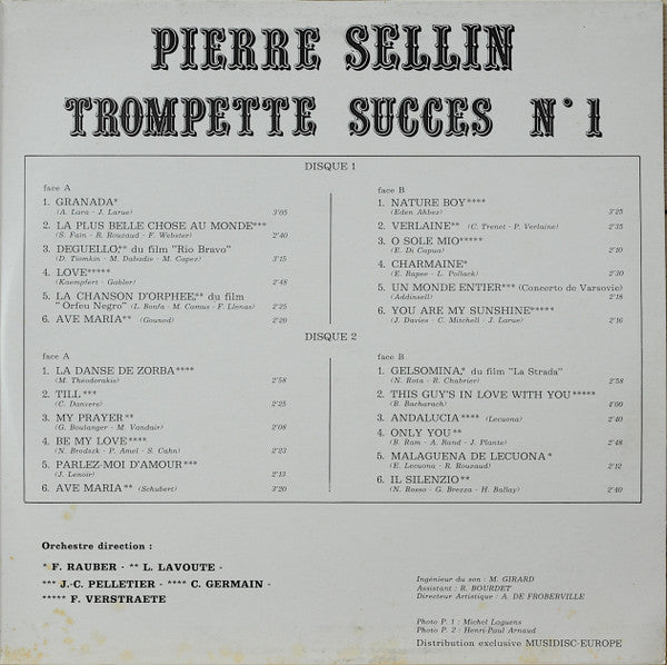 Pierre Sellin : Trompette Succes No.1 (2xLP, Comp, Gat)