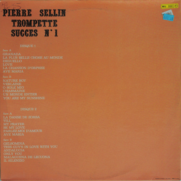 Pierre Sellin : Trompette Succes No.1 (2xLP, Comp, Gat)