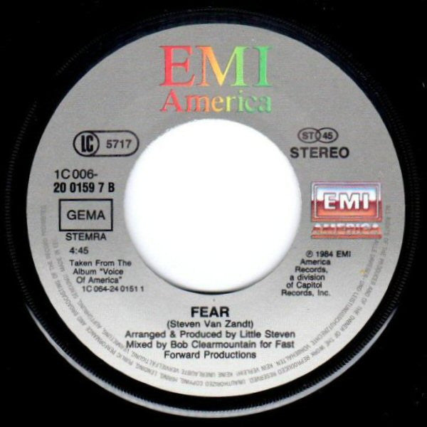 Little Steven : Out Of The Darkness (7", Single)