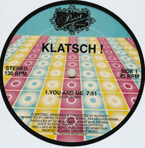 Klatsch! : You And Me (12")