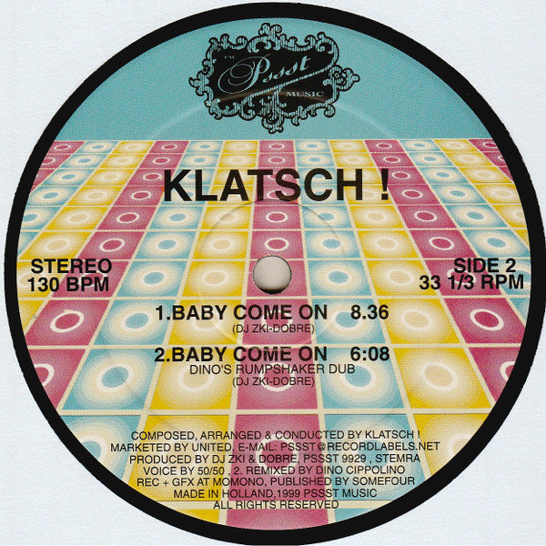 Klatsch! : You And Me (12")