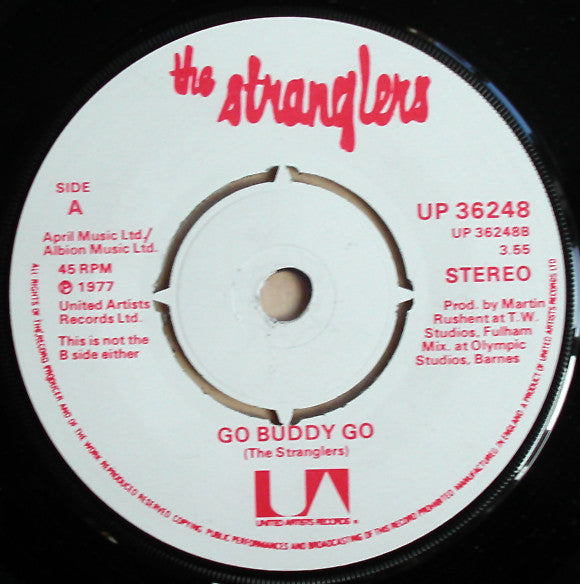The Stranglers : Peaches / Go Buddy Go (7", RE, Pea)