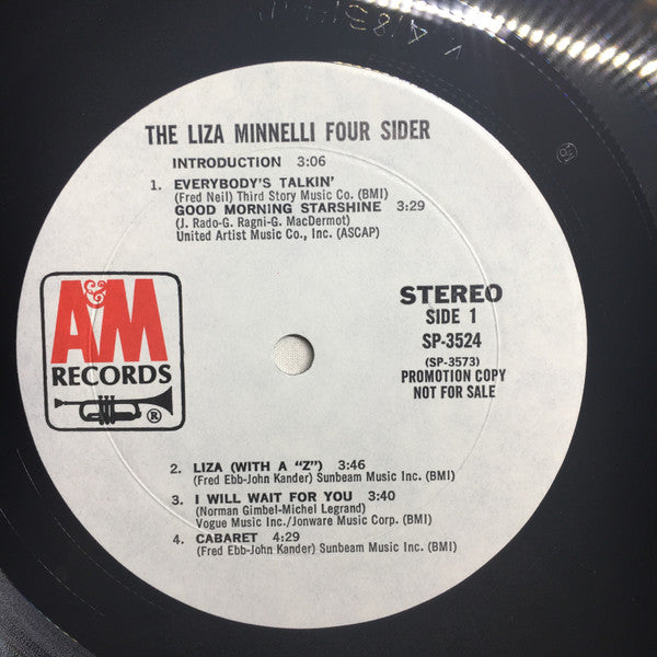 Liza Minnelli : The Liza Minnelli Foursider (2xLP, Comp, Promo)