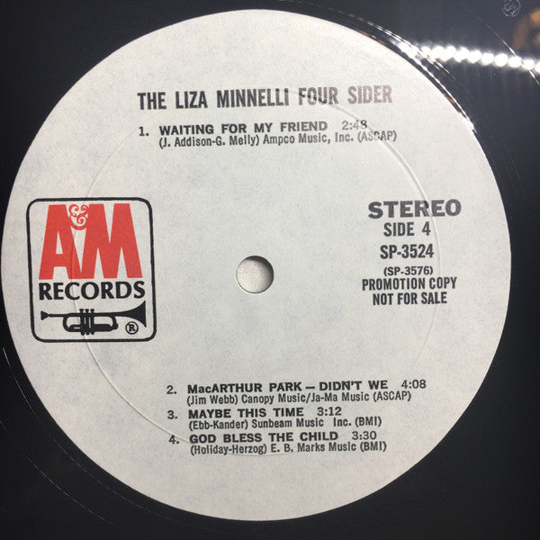 Liza Minnelli : The Liza Minnelli Foursider (2xLP, Comp, Promo)