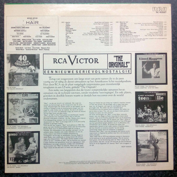 Various : Hair - The American Tribal Love-Rock Musical - The Original Broadway Cast Recording (LP, Album, RE)