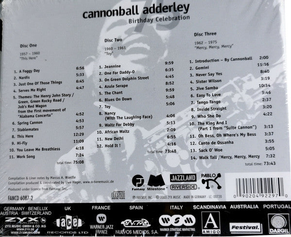Cannonball Adderley : 75th Birthday Celebration (3xCD, Comp)