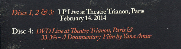 Black Rebel Motorcycle Club : Live In Paris (3xLP, Album + DVD-V + Ltd)