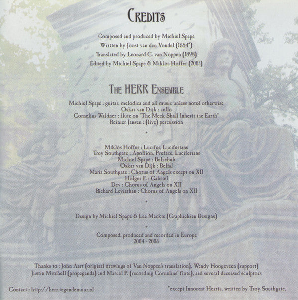 H.E.R.R. : Vondel's Lucifer - First Movement (CD, Album)