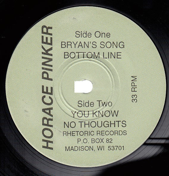 Horace Pinker : Knives, Guns, And Ammunition (7")