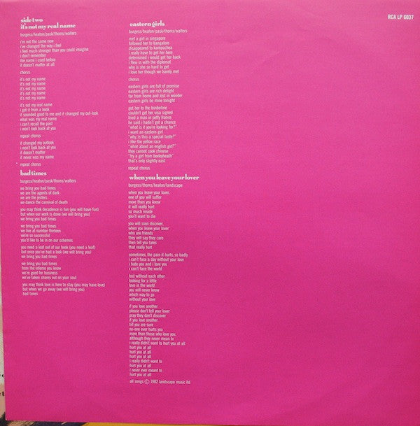Landscape : Manhattan Boogie-Woogie (LP, Album)