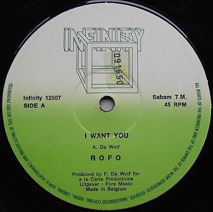 Rofo : I Want You (12")