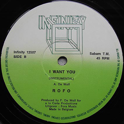 Rofo : I Want You (12")