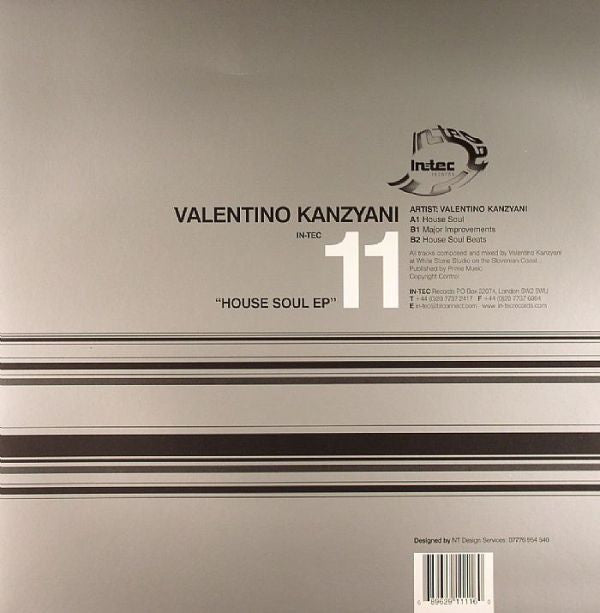 Valentino Kanzyani : House Soul EP (12", EP)