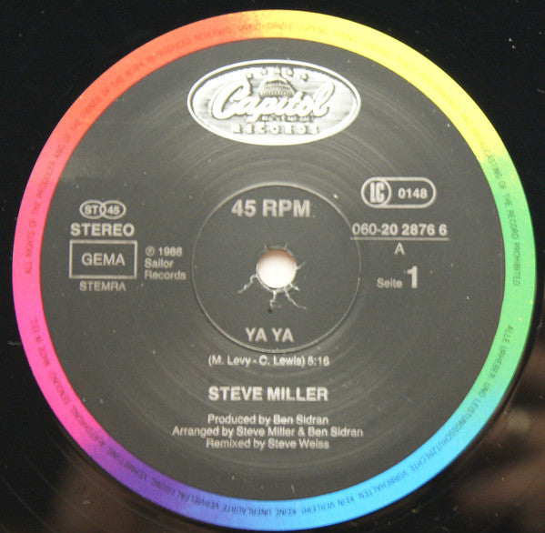 Steve Miller : Ya Ya (12", Single)