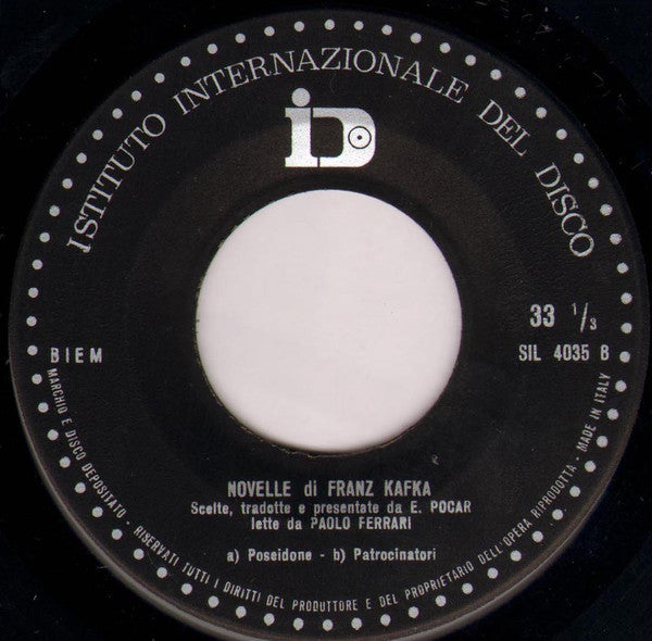 Franz Kafka, Paolo Ferrari (4) : Novelle (7", EP)