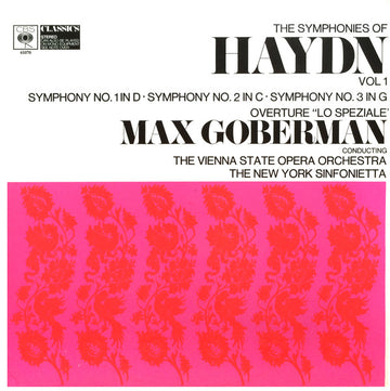 Joseph Haydn, Max Goberman, Orchester Der Wiener Staatsoper : The Symphonies Of Haydn Vol. 1 / Symphony No. 1 In D / Symphony No. 2 In C / Symphony No. 3 In G / Overture To "Lo Speziale" (LP, RE)