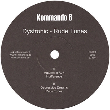 Dystronic : Rude Tunes (12")