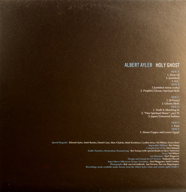 Albert Ayler : Holy Ghost (3xLP, Comp, Cle)