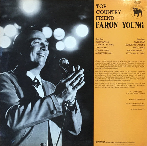 Faron Young : Top Country Friend (LP, Comp, RE)