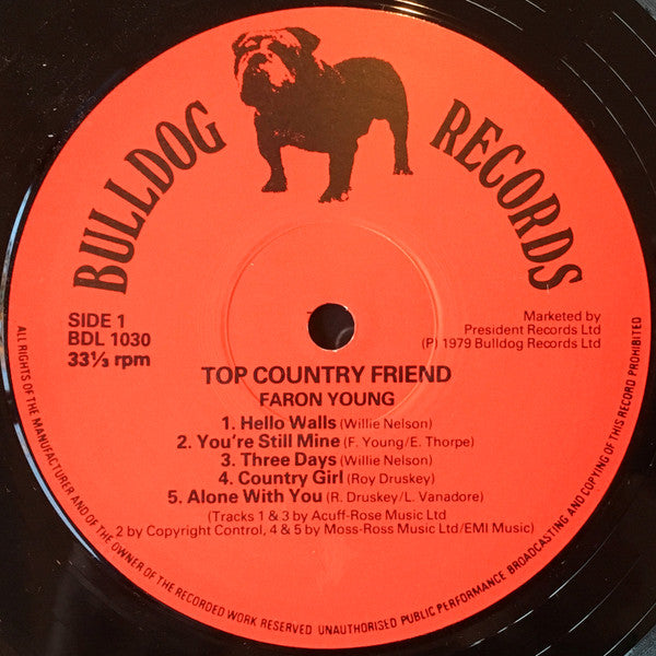 Faron Young : Top Country Friend (LP, Comp, RE)