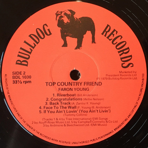 Faron Young : Top Country Friend (LP, Comp, RE)