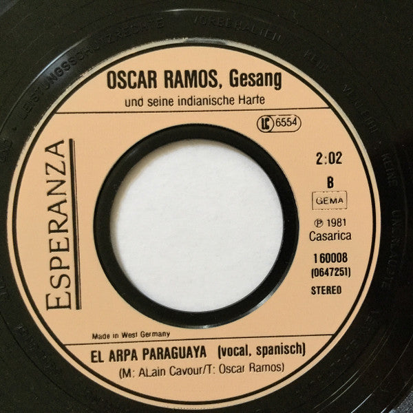 Oscar Ramos : La Botella / El Arpa Paraguaya (7")