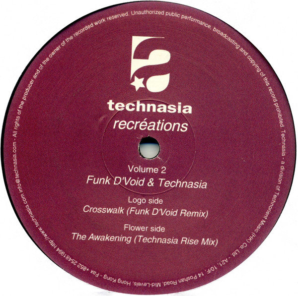 Technasia : Recréations (Volume 2) (12")