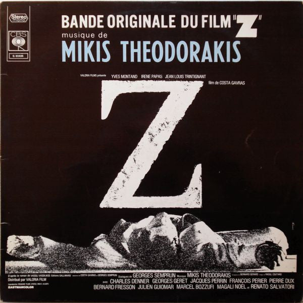 Mikis Theodorakis : Z (Bande Originale Du Film) (LP, Album)