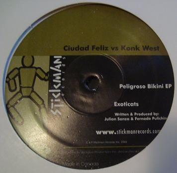 Ciudad Feliz Vs. Konk West : Peligroso Bikini EP (12", EP)