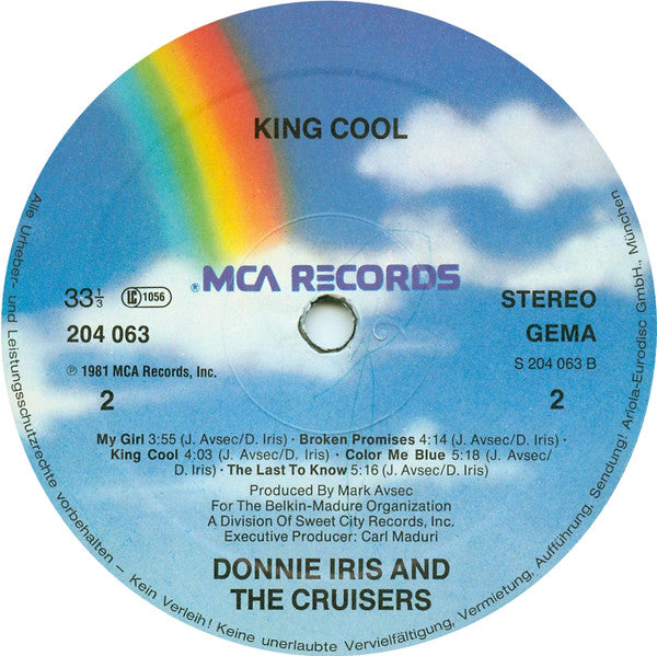 Donnie Iris And The Cruisers : King Cool (LP, Album)