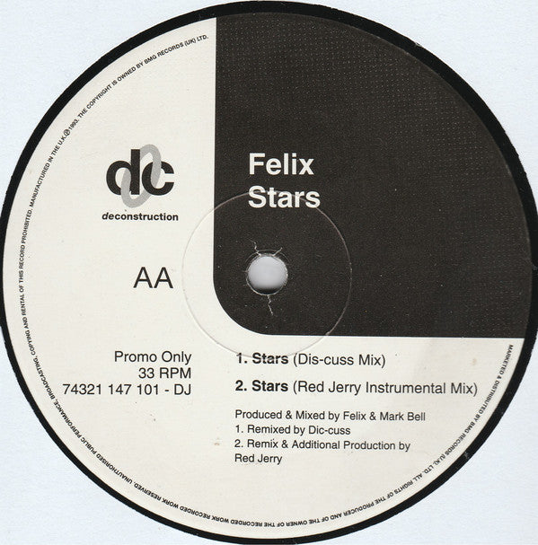 Felix : Stars (12", Promo)