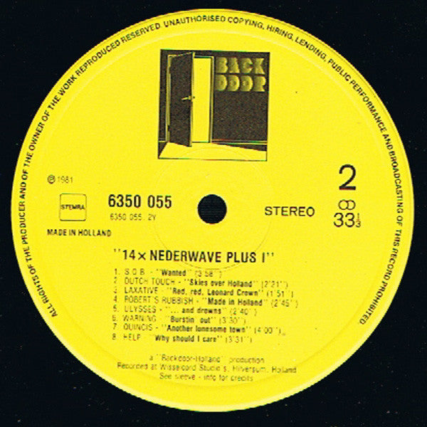 Various : 14 X Nederwave Plus 1 (LP, Comp)