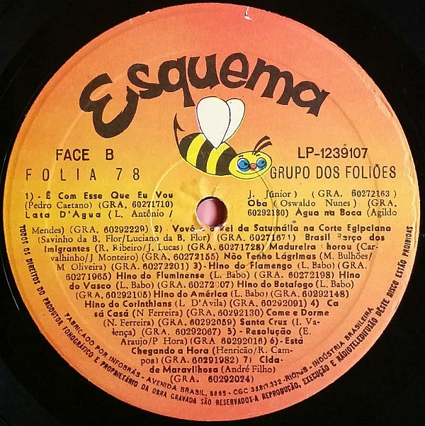 Grupo Dos Foliões : Folia 78 Comando Geral (LP, Comp)