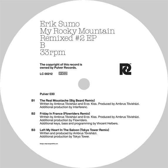 Erik Sumo : My Rocky Mountain Remixed #2 (12", EP)