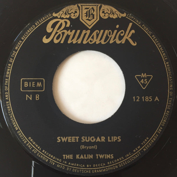 Kalin Twins : Sweet Sugar Lips (7", Single)