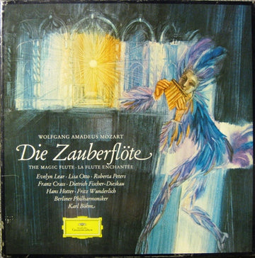 Wolfgang Amadeus Mozart - Evelyn Lear, Lisa Otto, Roberta Peters, Franz Crass, Dietrich Fischer-Dieskau, Hans Hotter, Fritz Wunderlich, Berliner Philharmoniker, Karl Böhm : Die Zauberflöte (Box + 3xLP, Album, RE)