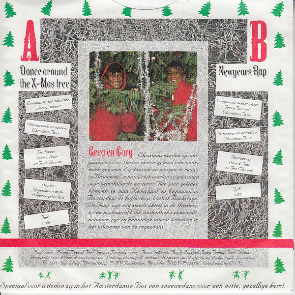 The Christmas Twins : Dance Around The X-mas Tree (7", Single)