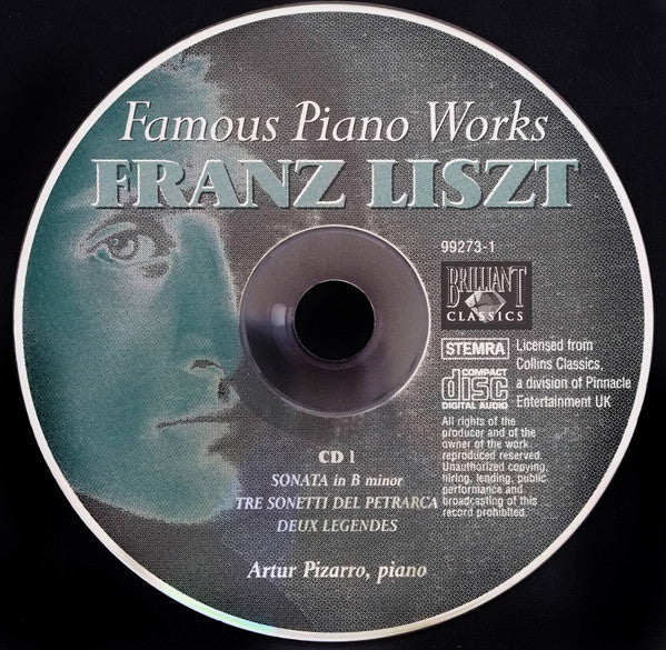 Franz Liszt : Famous Piano Works Franz Liszt (3xCD, Comp)