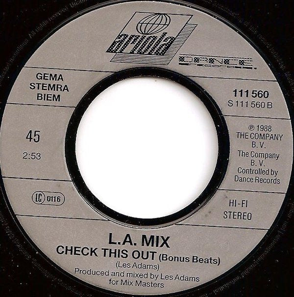 L.A. Mix : Check This Out (7", Single)