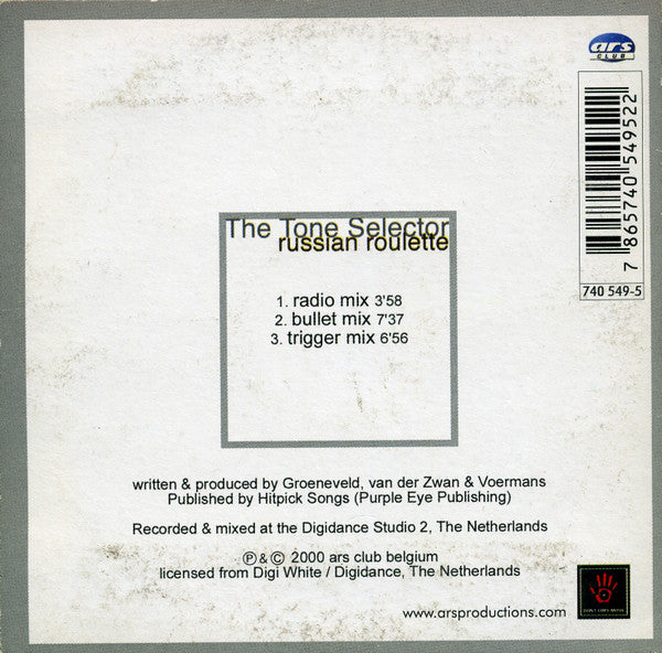 The Tone Selector : Russian Roulette (CD, Single)