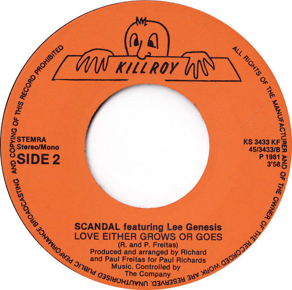 Scandal (2) Featuring Lee Genesis : I Wanna Do It (7")