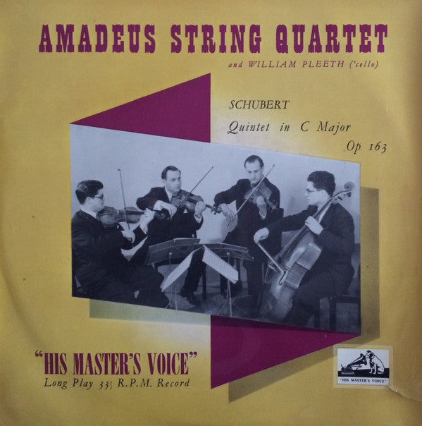 Amadeus-Quartett And William Pleeth, Franz Schubert : Quintet In C Major Op. 163 (LP, Mono)