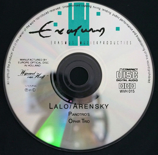 Ophir Trio : Lalo/Arensky Pianotrio's (CD, Album, Comp)