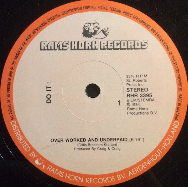 Do It! (2) : Overworked And Underpaid (12")