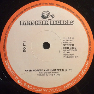 Do It! (2) : Overworked And Underpaid (12")