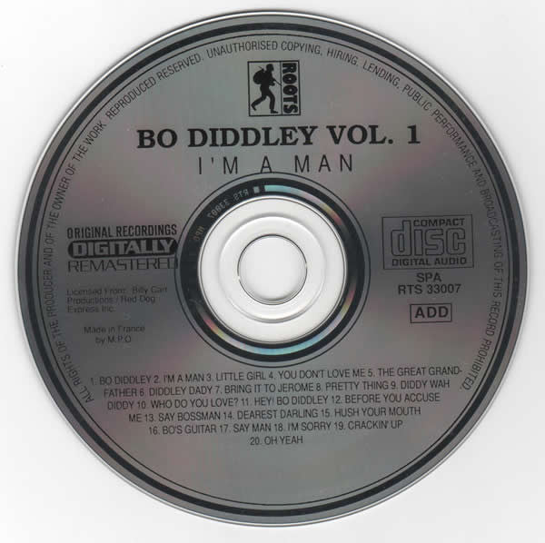 Bo Diddley : Volume 1 I'm A Man  (CD, Comp, RM)
