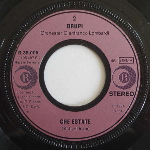 Drupi (2) : Piccola E Fragile (7", Single)
